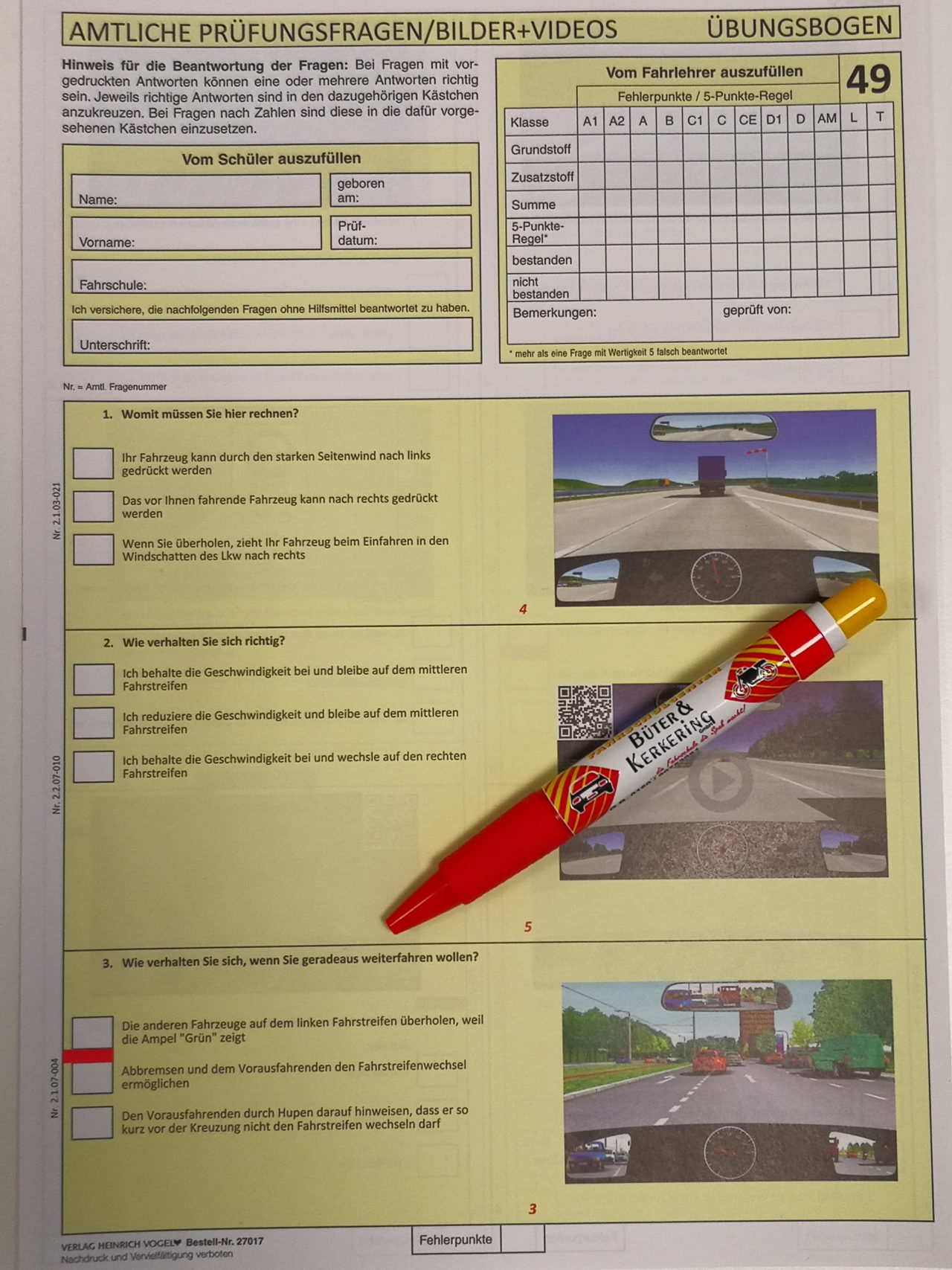 Weg zum Führerschein Fahrschulcenter Büter & Kerkering